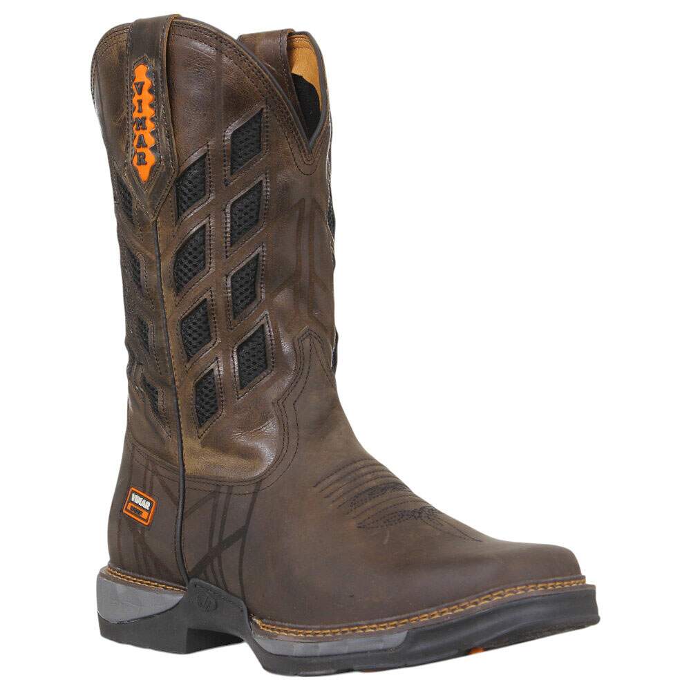 Bota Masculina Bico Quadrado Café Cow Way by Vimar 38395 - Rodeo West
