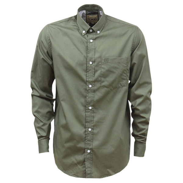 Camisa Verde Manga Longa Masculina Lisa TXC 38264 - Rodeo West