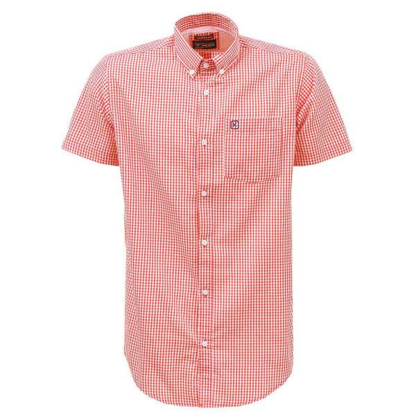 Camisa Xadrez Masculina Vermelha Manga Curta TXC 38267