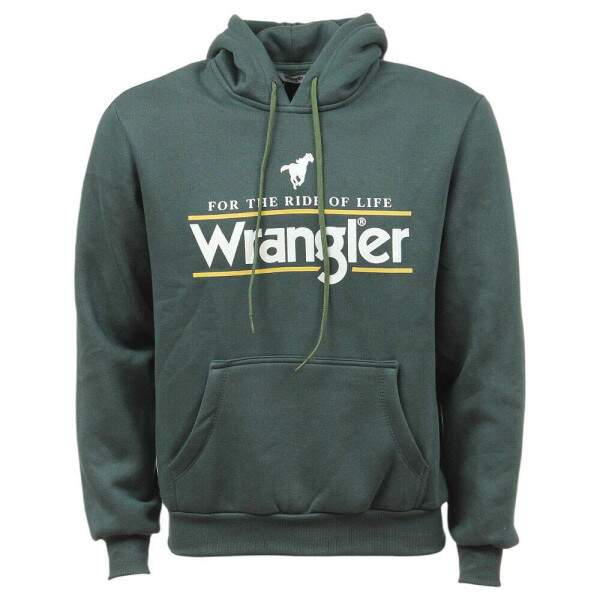 Moletom com Capuz Masculino Verde Wrangler 38399