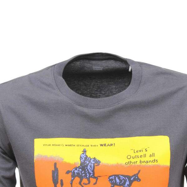 Camiseta Masculina Cinza Levi's 38404