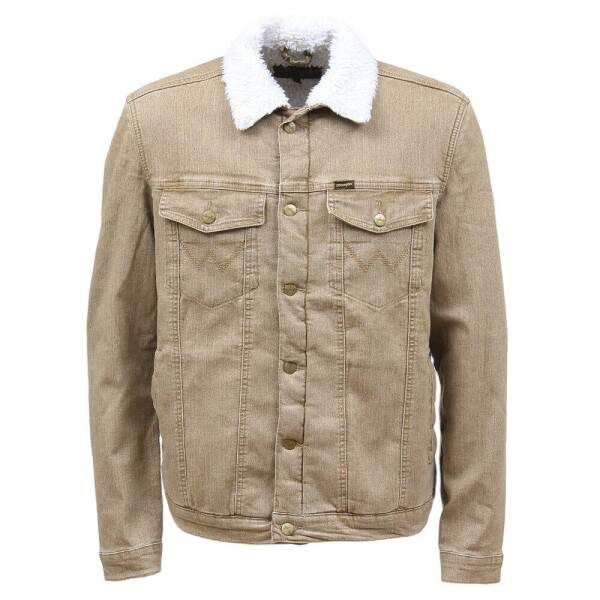 Jaqueta Jeans Masculina Bege com Pelcia Wrangler 38403