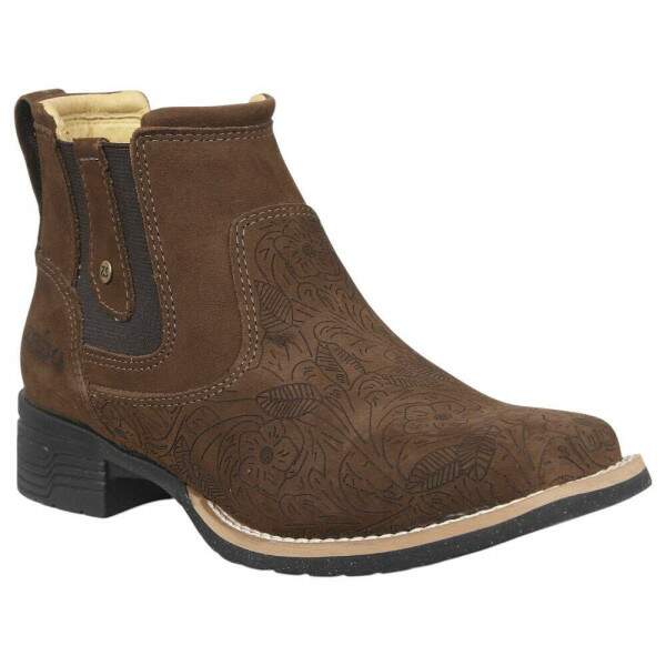 Botina Feminina Bico Quadrado Zebu 38413