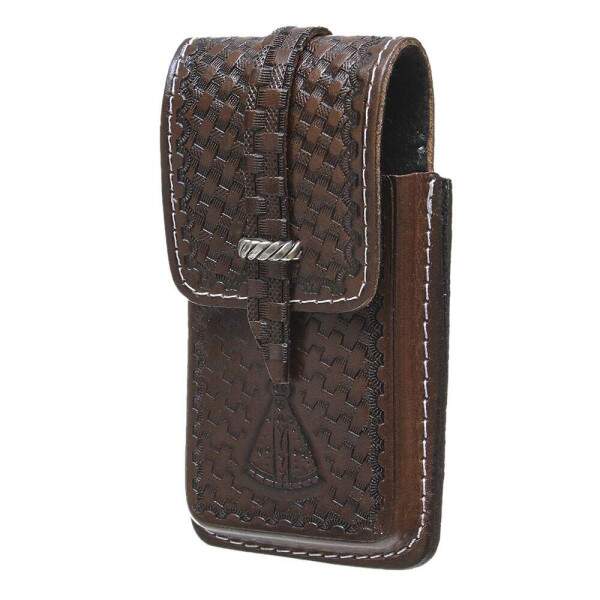Porta Celular de Couro Bordado Cow Way 38420