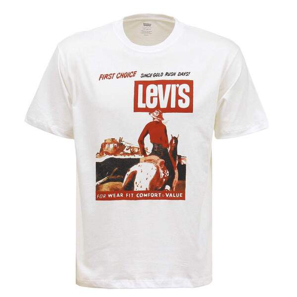 Camiseta Masculina Branca Levi's 38436
