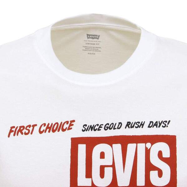 Camiseta Masculina Branca Levi's 38436