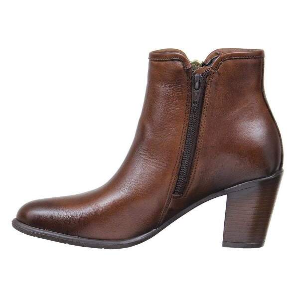 Bota Cano Curto Couro Marrom Feminina Cow Way 26747