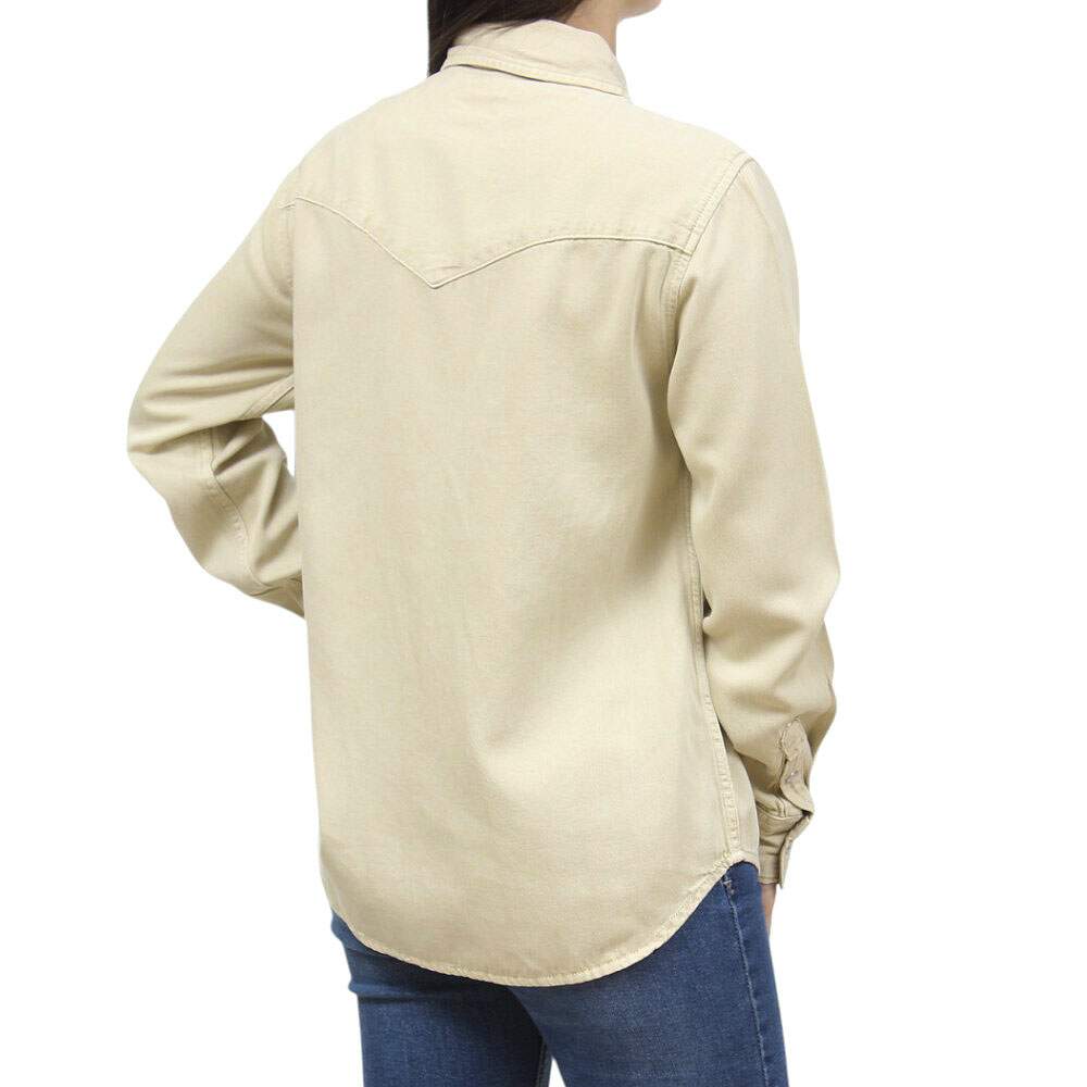 Camisa Jeans Bege Feminina Manga Longa Levi's 38575 - Rodeo West