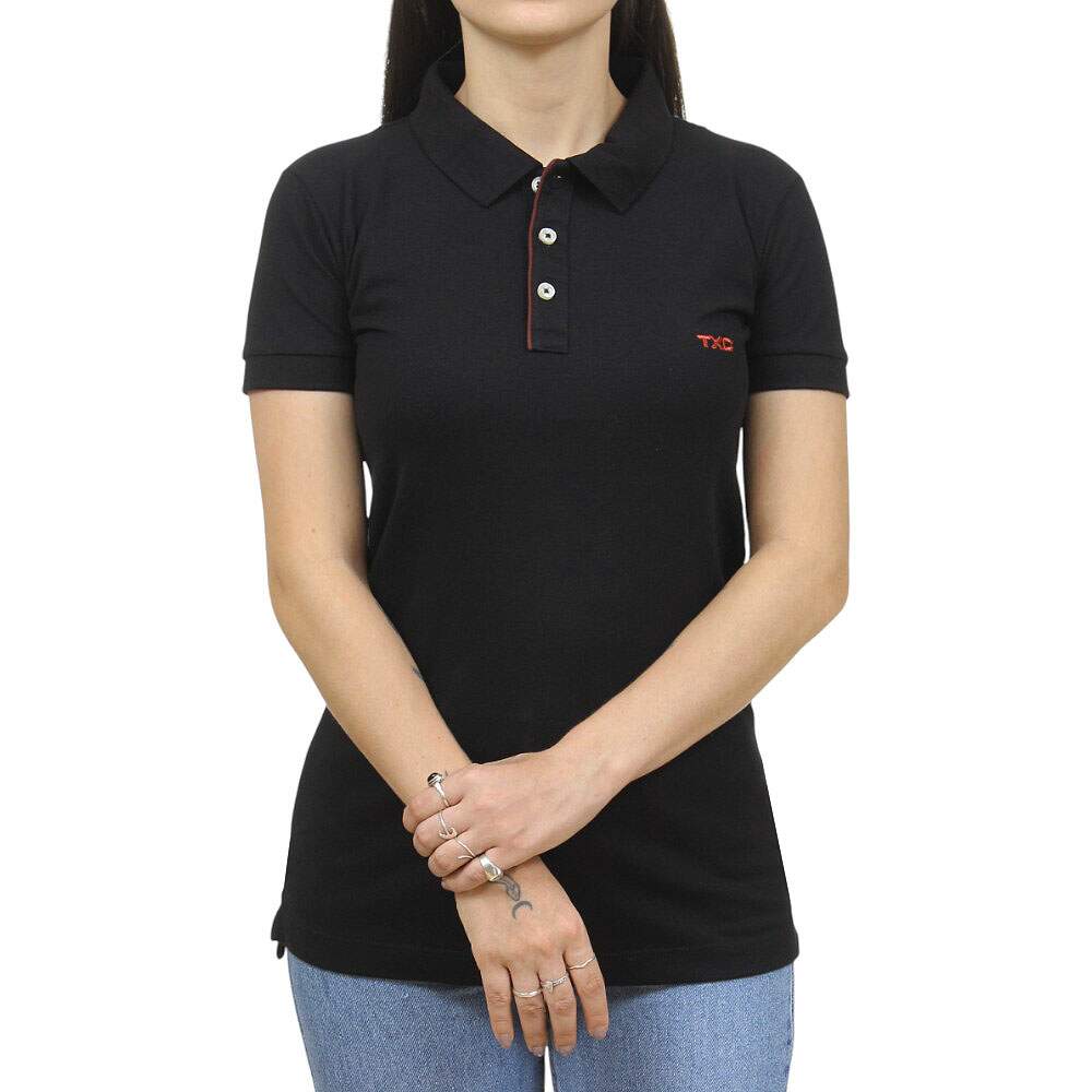 Camisa Gola Polo Preta Feminina TXC 38761 - Rodeo West