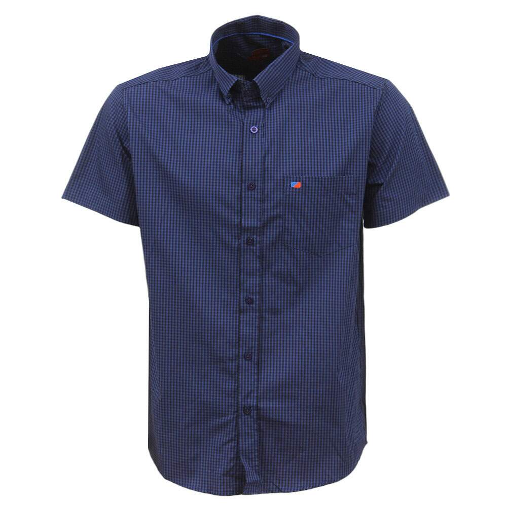 Camisa Masculina Azul Manga Curta Smith Brothers 38917 - Rodeo West
