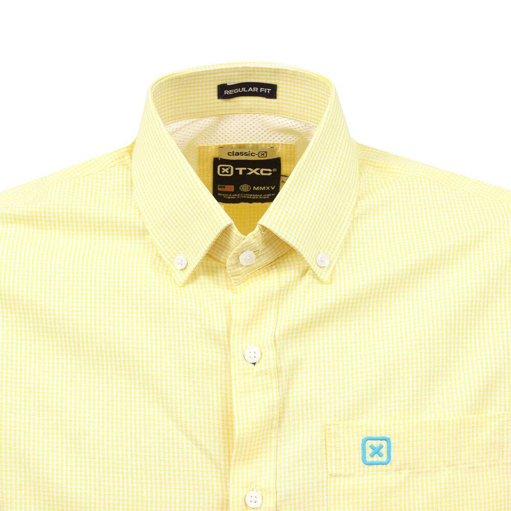 Camisa Masculina Manga Curta Xadrez Amarelo TXC 38790 - Rodeo West