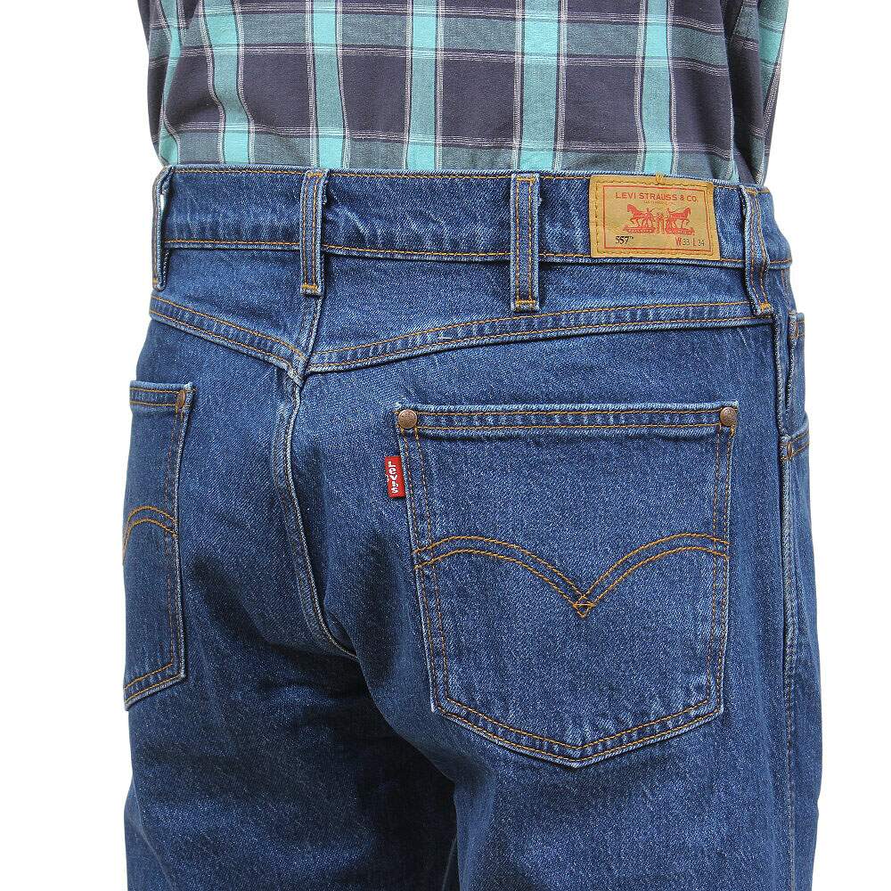 Calça Jeans Masculina Azul 557 Western Straight Levi's 39264