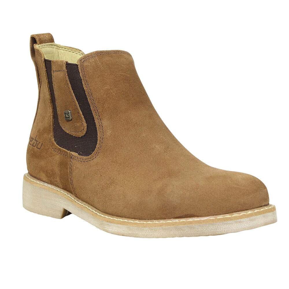 Botina Masculina Bico Redondo Marrom Zebu 39412 - Rodeo West