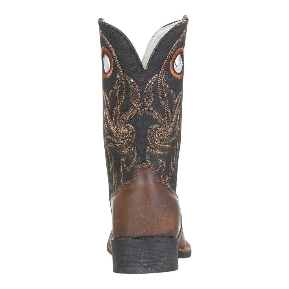 Bota Masculina Bico Quadrado Marrom Sheriff West 39462 - Rodeo West