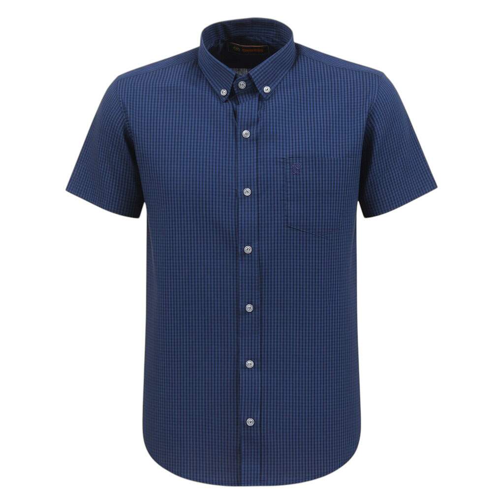 Vup Exa Mサイズ Camisa Xadrez Masculina Azul Marinho Manga Curta Cowboy Winner