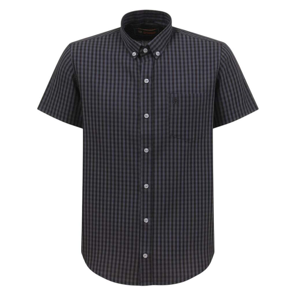 Camisa Xadrez Masculina Preta Manga Curta Cowboy Winner 39648