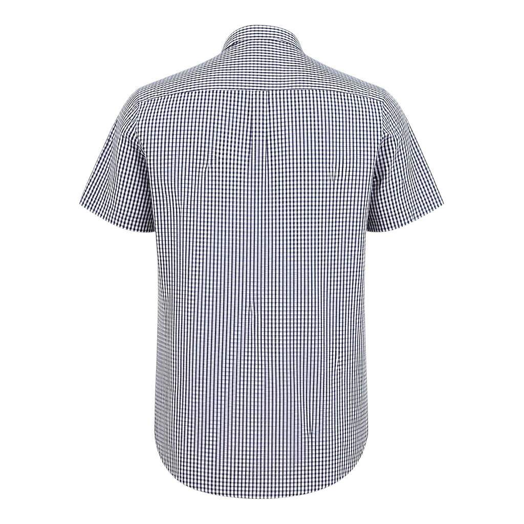 Camisa Xadrez Azul Masculina Manga Curta Smith Brothers 39721
