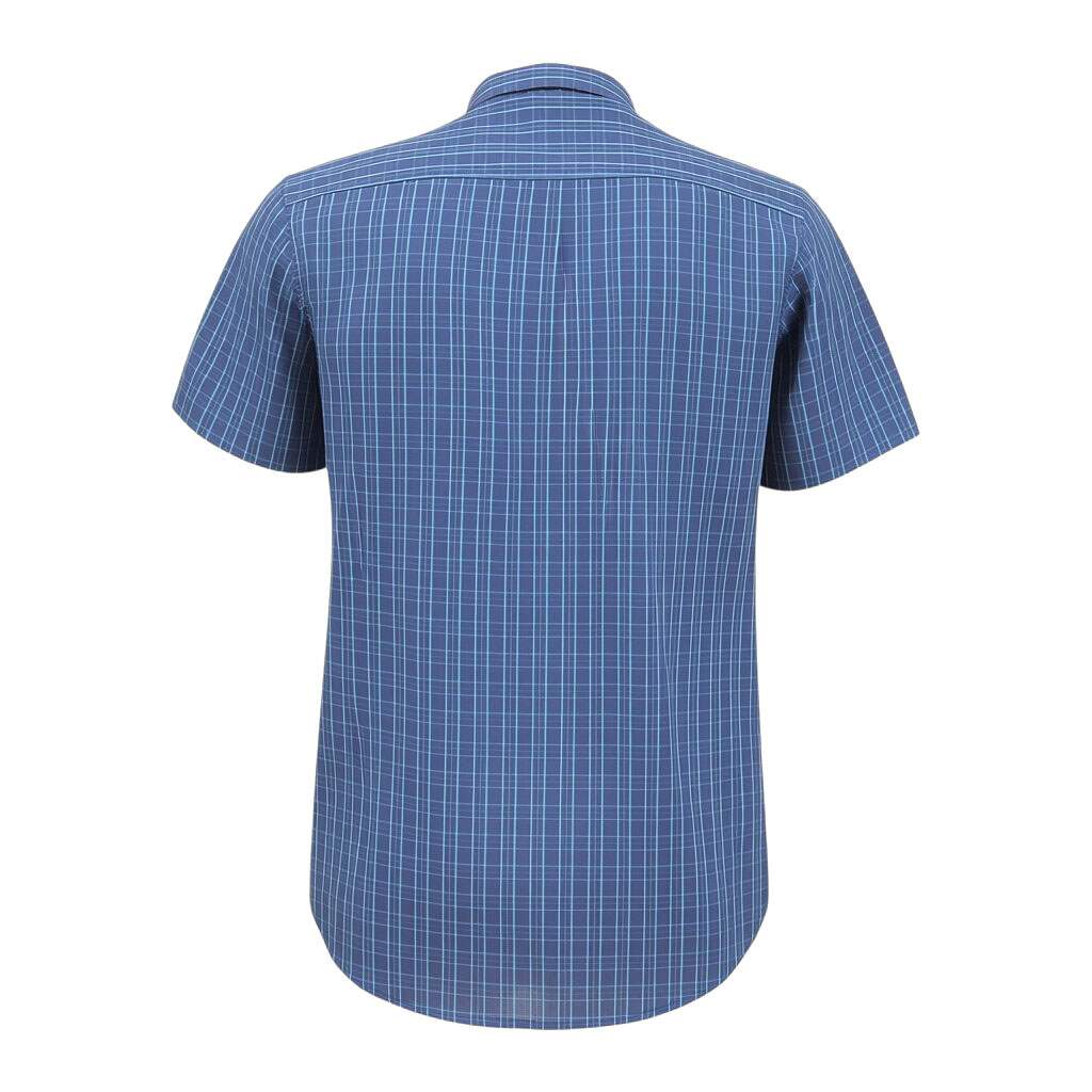 Camisa Xadrez Azul Masculina Manga Curta Smith Brothers 39767