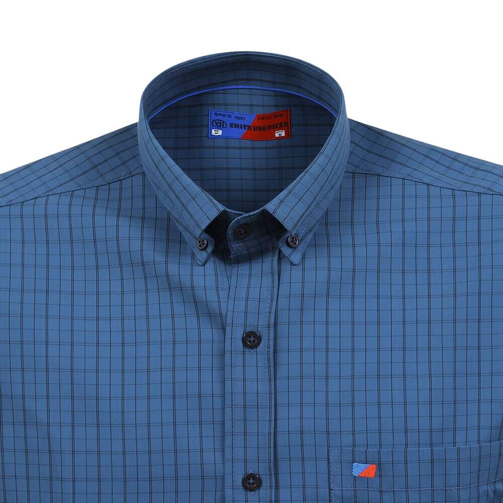 Camisa Masculina Manga Longa Azul Smith Brothers 39963 - Rodeo West