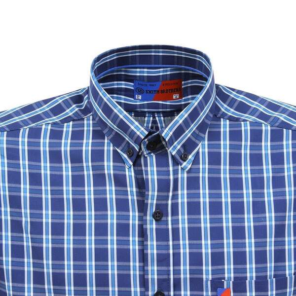Camisa Masculina Manga Longa Azul Smith Brothers 39970 - Rodeo West