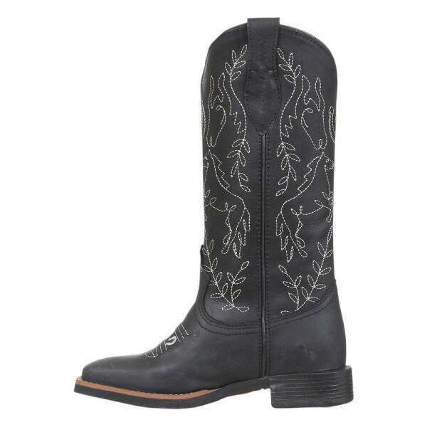 Bota Feminina Bico Quadrado Preta Cow Way 40005 - Rodeo West