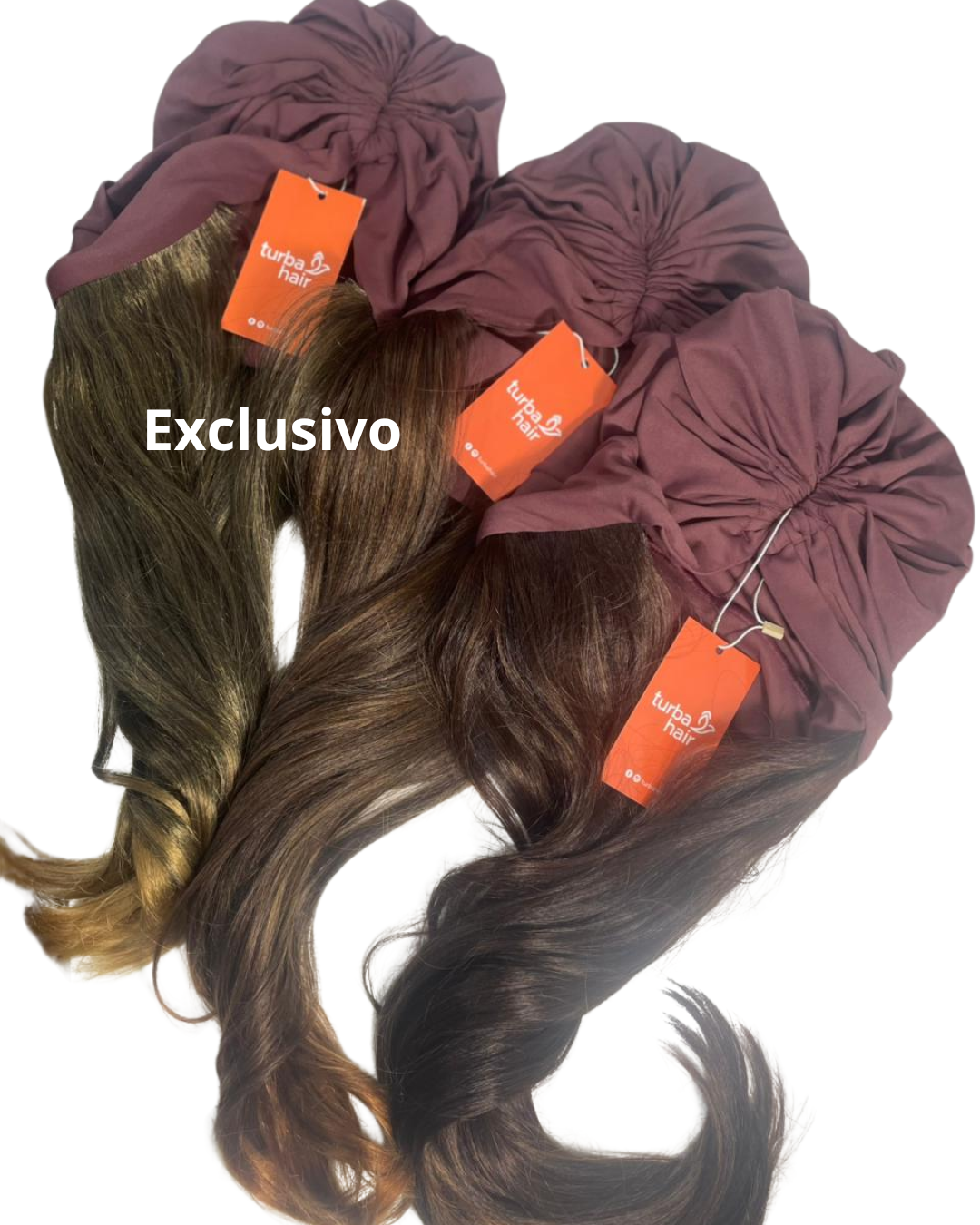 Turbante Peruca Cabelos Longos