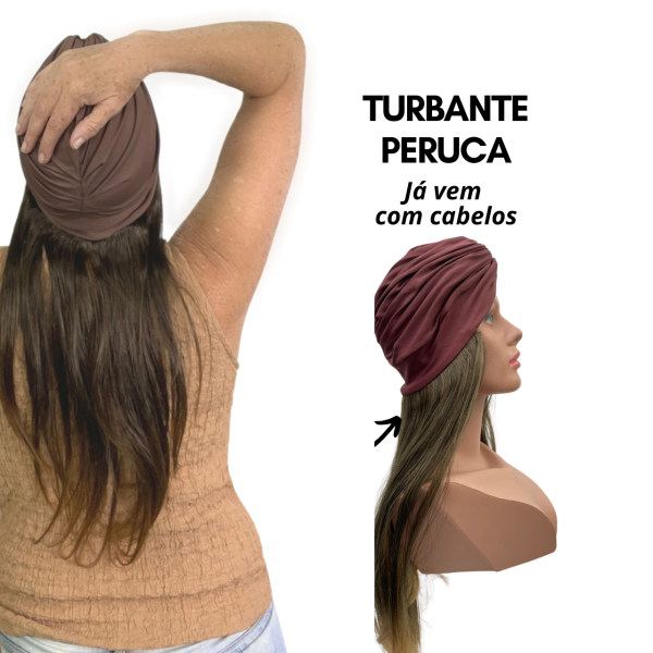 Turbante Peruca Quimioterapia - Cab Cast Acobreado | Conforto e Beleza