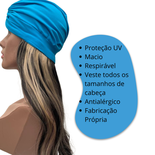 Turbante Peruca Quimioterapia - Cab Dourado Mecha | Conforto e Beleza