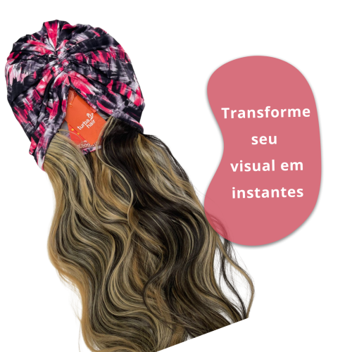 Turbante Peruca Quimioterapia - Cab Dourado Mecha | Conforto e Beleza