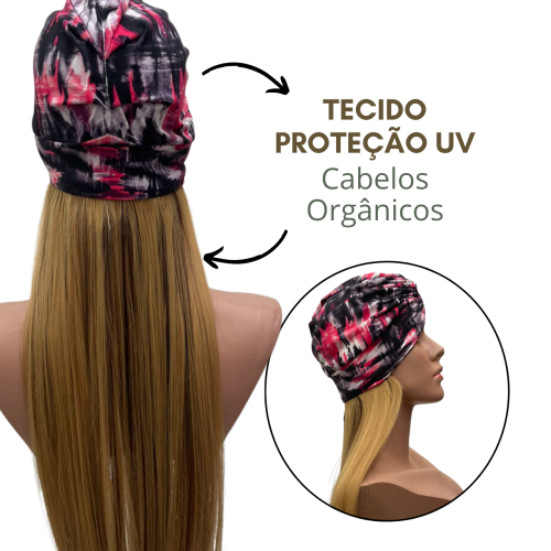 Turbante Peruca Quimioterapia - Cab Loiro Caramelo | Conforto e Beleza