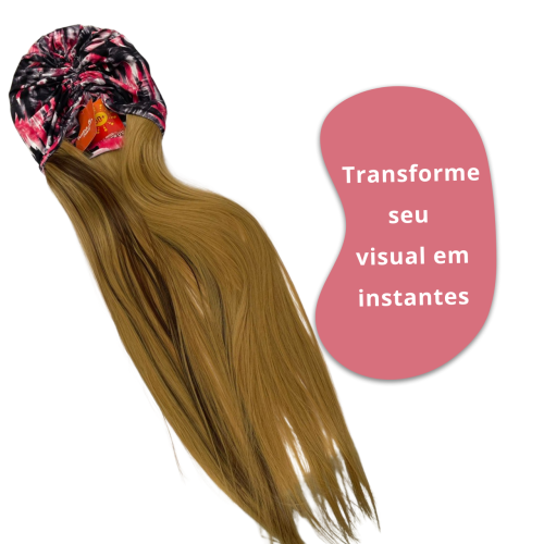Turbante Peruca Quimioterapia - Cab Loiro Caramelo | Conforto e Beleza