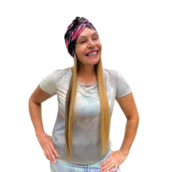 Turbante Peruca Quimioterapia - Cab Loiro Caramelo | Conforto e Beleza