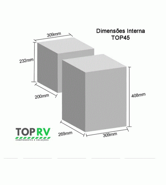 Geladeira Porttil Automotiva TOP 45D - Dual Zone