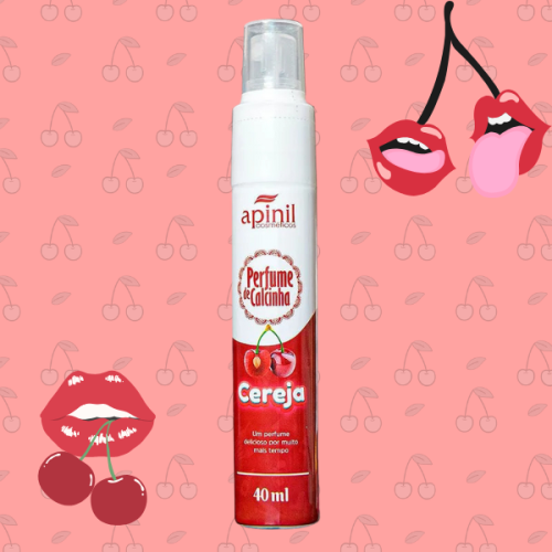 Perfume de Calcinha Aromático 40ml Apinil - Cereja - Sinônimo do