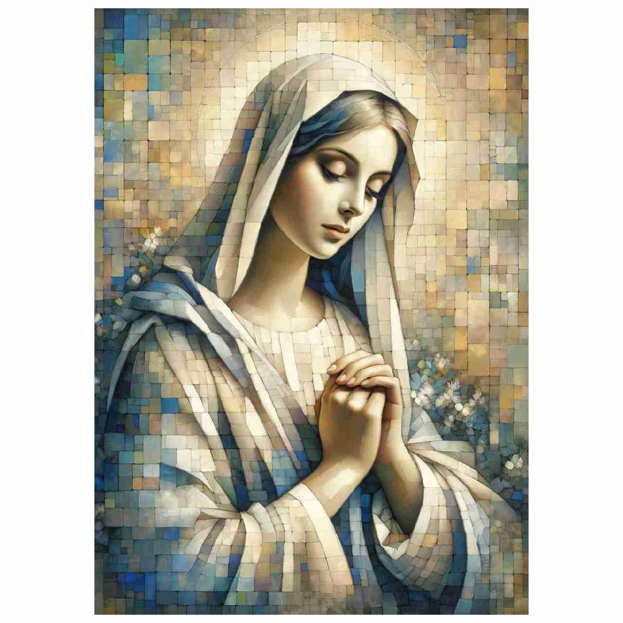 Quadro Virgem Maria Oração - Quadros Mais - Onde Comprar Quadros