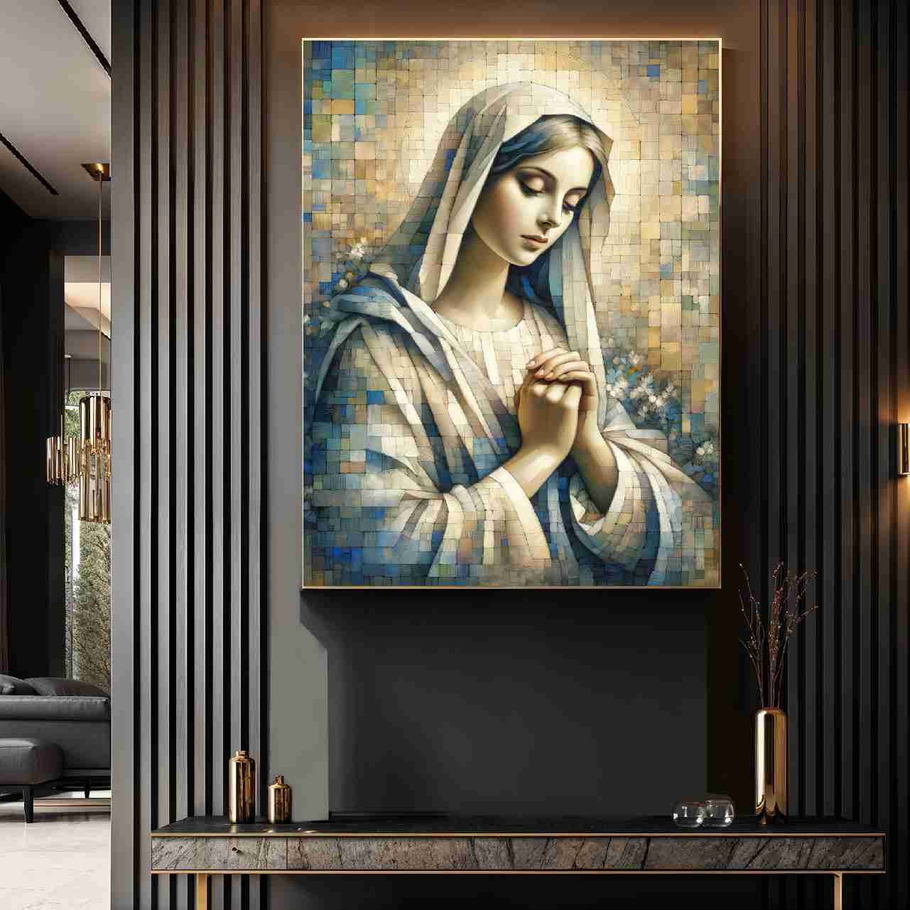Maria⋆*❁*⋆ฺ（感謝）/8 Quadro Virgem Maria Oração - Quadros Mais - Onde Comprar Quadros
