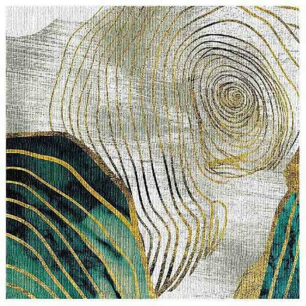 Quadro Espiral Dourada Decorativo