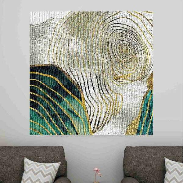 Quadro Espiral Dourada Decorativo