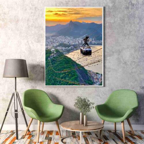 Quadro Bondinho Po de Aucar Rio de Janeiro