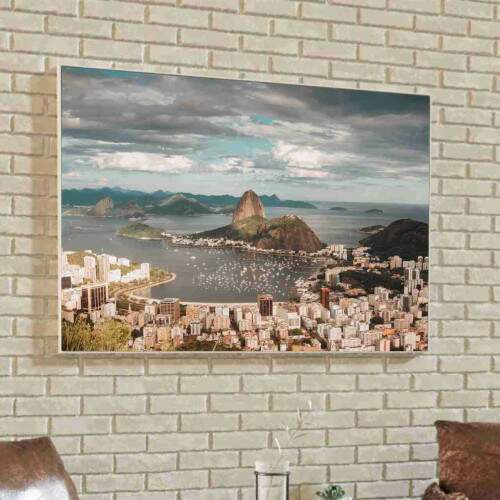 Quadro Vista de Mirante Dona Marta ao Pr do Sol
