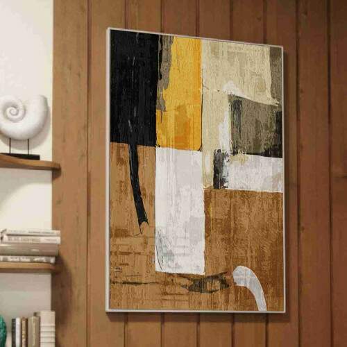 Quadro Arte Abstrata Textura Moderna
