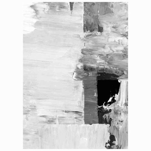 Quadro Abstrato Monocromtico