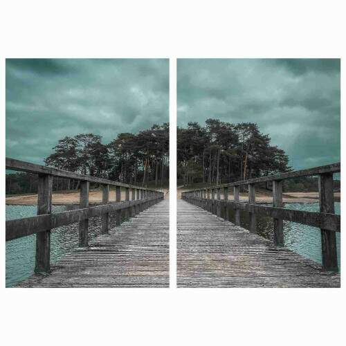 Quadro Pier Ilha com Pinheiros