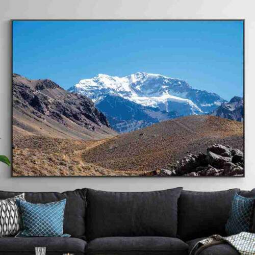 Quadro Montanha Com Neve