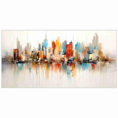 Quadro Prdios Nova York Colorido