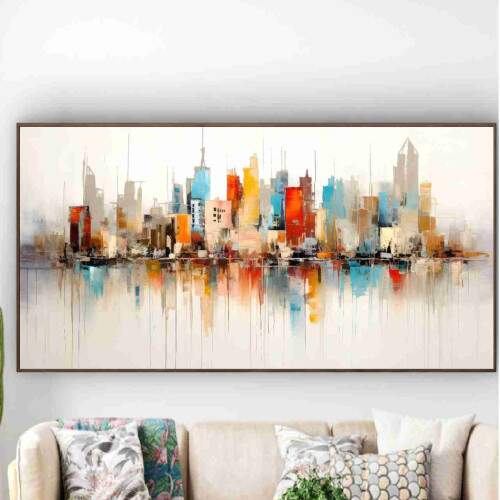 Quadro Prdios Nova York Colorido