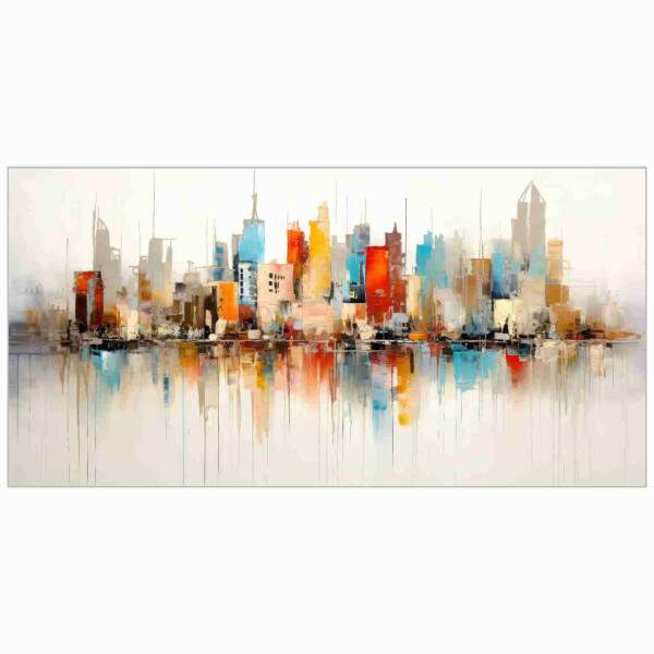 Quadro Prdios Nova York Colorido