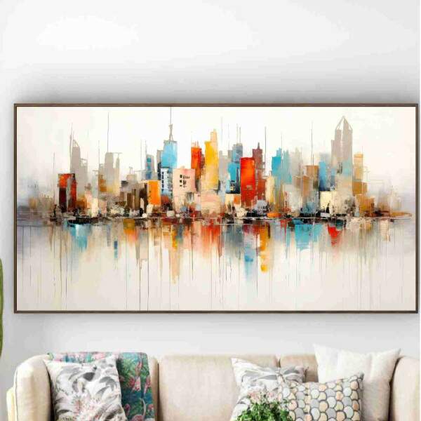 Quadro Prdios Nova York Colorido