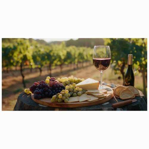 Quadro Vinho e Harmonia na Natureza