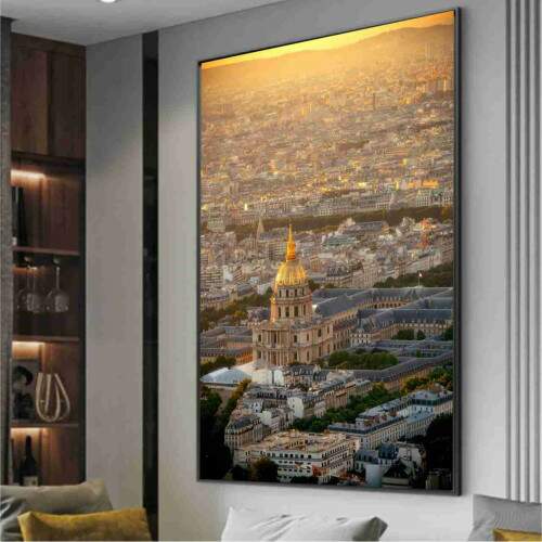 Quadro Vista Aerea Cidade de Paris Tmulo de Napoleo